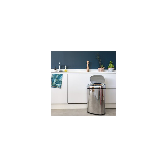 Poubelle De Cuisine Automatique Majestic Argent Inox 68l