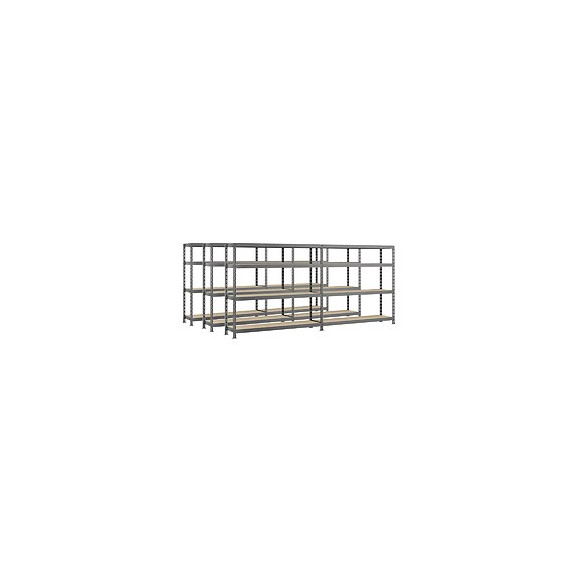 Lot De 3 Étagères Double Rack Modulö - 290 X 50 Cm - 8 Plateaux