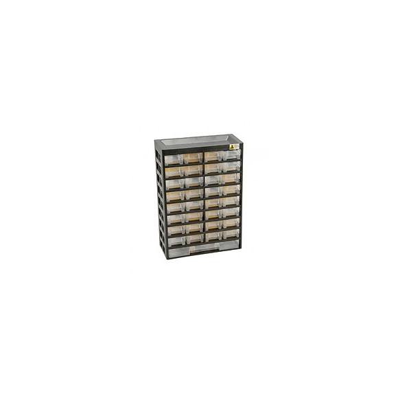 Casier À Vis Plastique 33 Tiroirs, H. 43.5 X L. 30.3 X P. 13.6 Cm