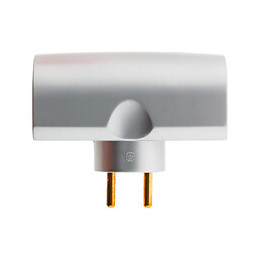 Quadriplite 2x 16a+2x 6a Latérale Inox-chrome - Zenitech