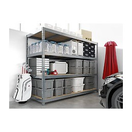 Etagère Rack Charge Lourde - 4 Plateaux - 220 X 80 Cm