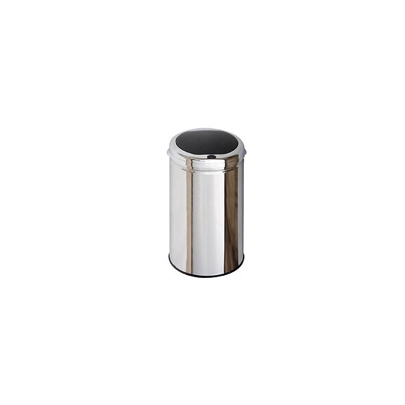 Poubelle De Cuisine Push Tokyo Argent Inox 30l