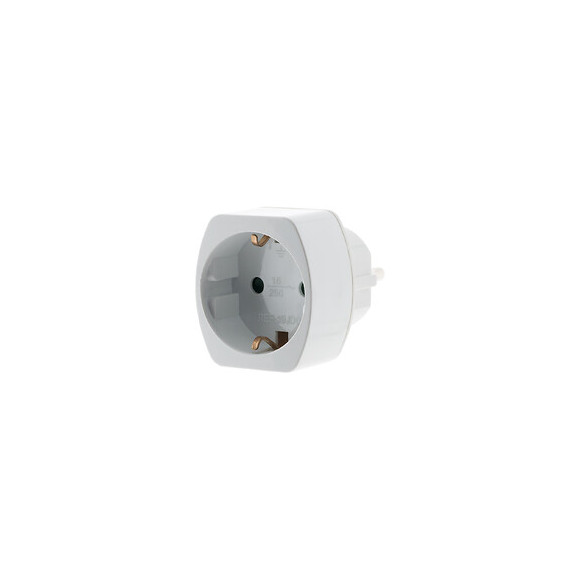 Adaptateur M France / F Schuko Blanc