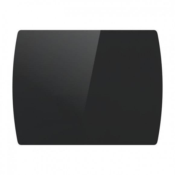 Oceanic 1000 Watts Rubis Radiateur Electrique Fixe A Inertie Seche - Ceramique - Facade Verre - Noir