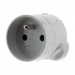 Adaptateur M Uk / F France Blanc - Zenitech