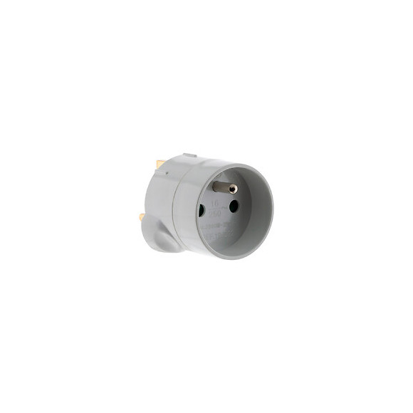 Adaptateur M Uk / F France Blanc - Zenitech