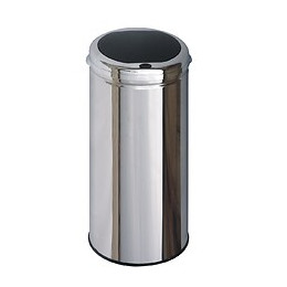 Poubelle De Cuisine Push Tokyo Argent Inox 42l