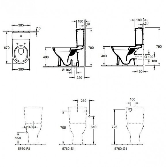Wc À Poser O.novo + Abattant