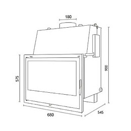 Insert Chaudière À Bois C-670h - Collection Chaudiere - Gris Acier