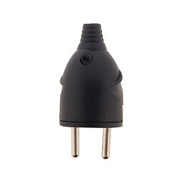 Fiche Mâle 16a 2p+t Noir - Zenitech