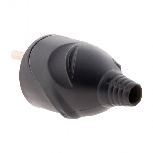 Fiche Mâle 16a 2p+t Noir - Zenitech