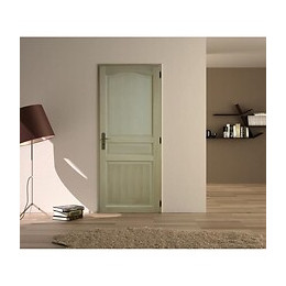 Bloc Porte En Paulownia Traverse Chapeau Largeur 63 Gauche