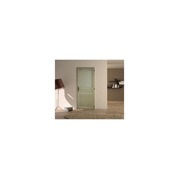 Bloc Porte En Paulownia Traverse Chapeau Largeur 63 Gauche