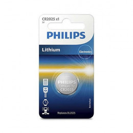 Piles Bouton Longlife 3.0v Coin 1-blister (20.0 X 2.5) Philips - Cr2025/01b