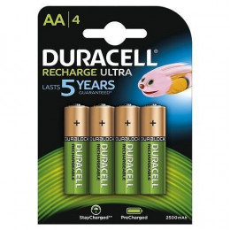 Piles Rechargeables Blister 4 * Lr06 - Aa - 1950 Mah - Prêtes À L'emplo Duracell - Hr6b4