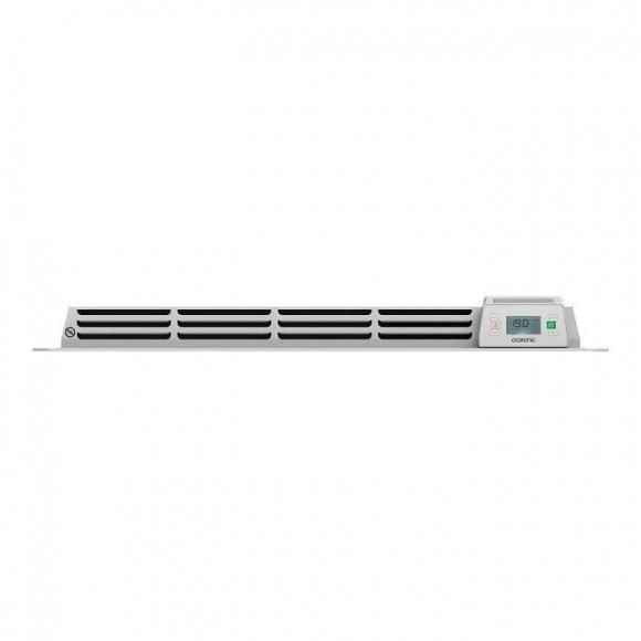 Oceanic 2000 Watts Rubis Radiateur Electrique Fixe A Inertie Seche - Ceramique - Facade Verre - Blanc
