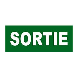 Panneau Signalisation "sortie'