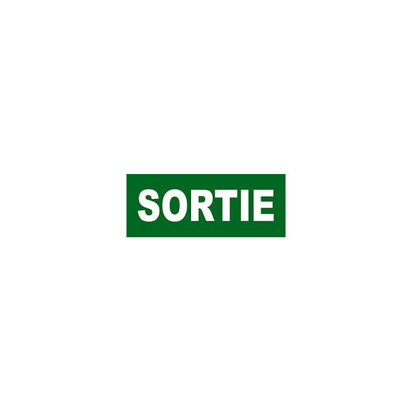 Panneau Signalisation "sortie'