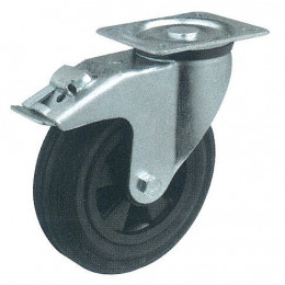 Roulettes Pivotantes En Caoutchoux Avec Frein