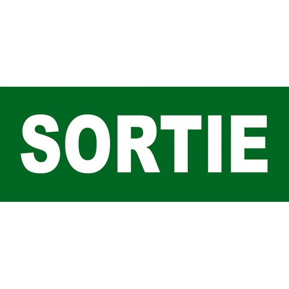 Panneau Signalisation "sortie'