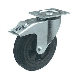 Roulettes Pivotantes En Caoutchoux Avec Frein