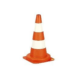 Cone Signalisation Blanc-rouge 50cm