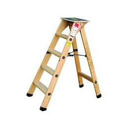 Escabeau Bois Professionnel 6 Marches + Tablette