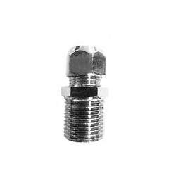 Mamelon Égal Laiton Mâle-mâle À Visser Long Lourd 1 / 2x10 En Laiton Chromé