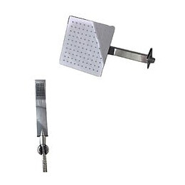Ensemble De Douche Carré Bras De Douche Complet Pommeau De Douche Carré