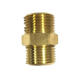 Mamelon Égal Laiton Mâle-mâle À Visser Laiton Brut De'¾