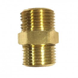 Mamelon Égal Laiton Mâle-mâle À Visser Laiton Brut De'¾