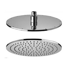 Pommeau De Douche Rond De 40 Cm En Laiton Chromé Anti-calcaire, Jointé