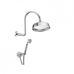 Kit Complet De Douche Vintage En Laiton Chromé