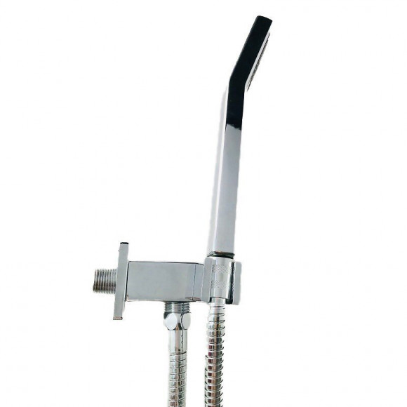 Ensemble De Douche Carré Avec Support Et Douchette