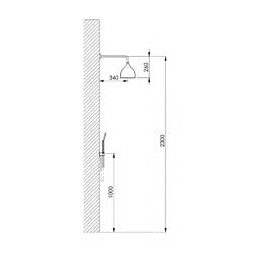 Kit De Douche Noir Pomme De Douche À Cloche Avec Lumière De Chromothérapie