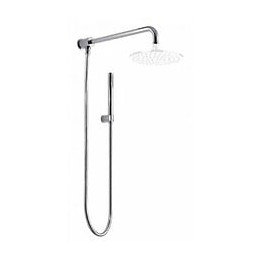 Ensemble De Douche Avec Inverseur, Bras De Douche 40cm, Tuyau De Douche, Support Et Douchette