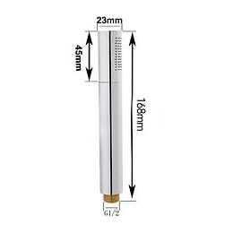 Douchette À Main En Laiton Chromé Minimaliste Sans Plastique