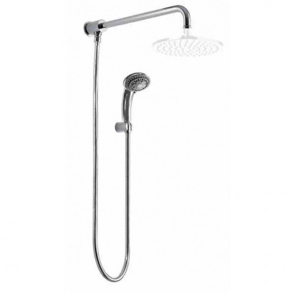 Ensemble De Douche Avec Bras De Douche 40,tuyau,douchette Multi-jets Et Support De Douche